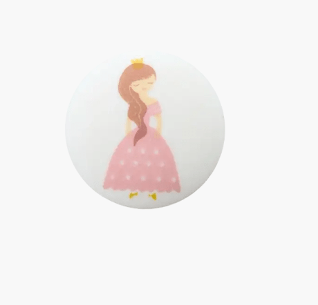 Polyester button shank, Princess - Galedi Pins