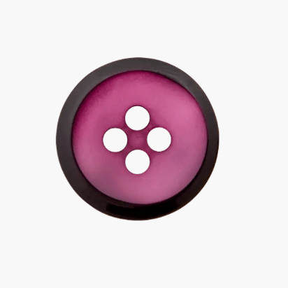 Polyester button 4 - holes, 18mm - Galedi Pins