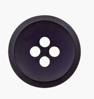 Polyester button 4 - holes, 18mm - Galedi Pins