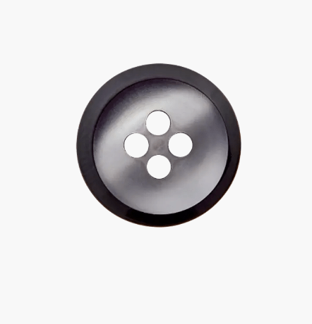 Polyester button 4 - holes, 18mm - Galedi Pins