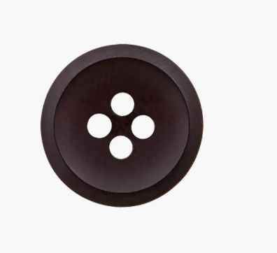 Polyester button 4 - holes, 18mm - Galedi Pins