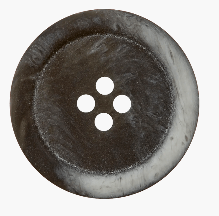 Polyester button 4 - holes, 9mm - Galedi Pins