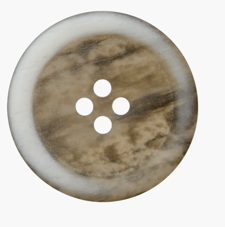 Polyester button 4 - holes, 9mm - Galedi Pins