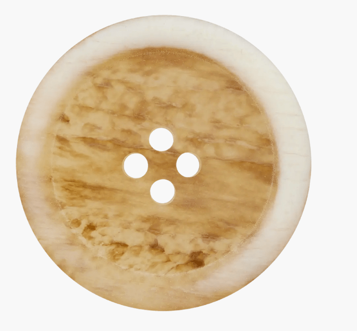 Polyester button 4 - holes, 9mm - Galedi Pins