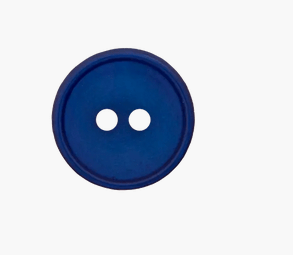 Polyester button 2 - holes, 23mm - Galedi Pins