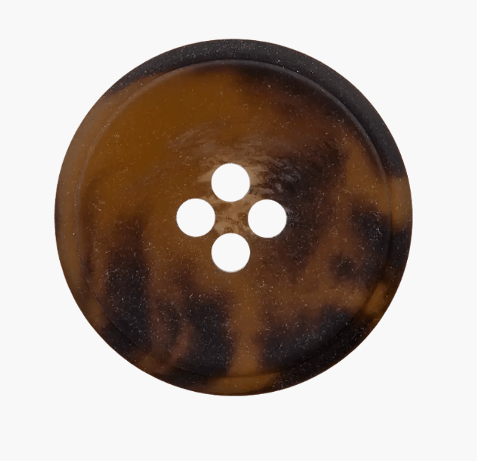 Polyester button 4 - holes, 25mm - Galedi Pins