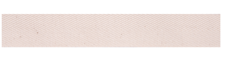 Cotton Herringbone Tape, 25 mm x 1m - Galedi Pins