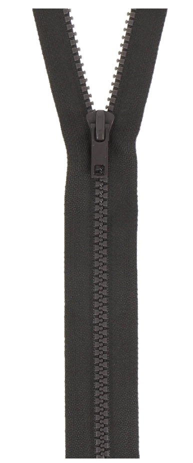 Milward 40cm medium weight open-end chunky plastic zipper.