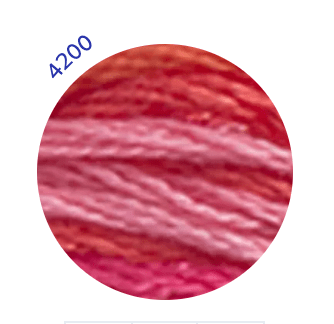 DMC Embroidery Thread, Mouline Colour Variations: 6 x 8m: Skeins, Multicoloured - Galedi Pins