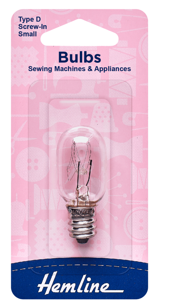 Sewing Machine Bulb: Screw - In - Galedi Pins