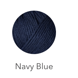 Navy blue heavy merino wool yarn.