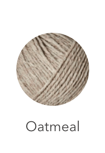 Oatmeal colored heavy merino wool yarn.