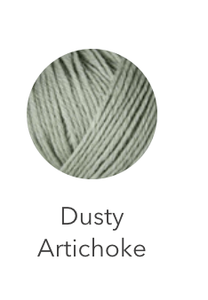 Dusty Artichoke heavy merino wool yarn.