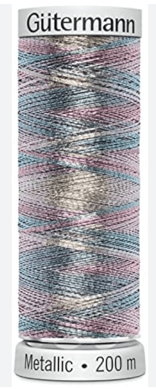 Gutermann Machine Embroidery Thread, Mettalic 200m - Galedi Pins