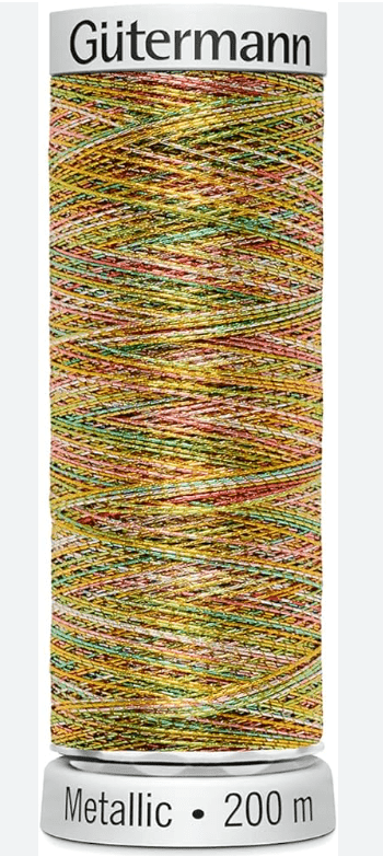 Gutermann Machine Embroidery Thread, Mettalic 200m - Galedi Pins