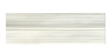 Brass mesh polyester continuous zipper tape with horizontal lines.
