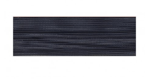 Brass mesh polyester continuous zipper tape with a dark gray appearance.