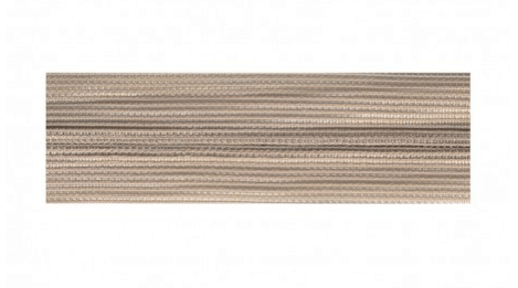 Invisible continuous zipper with brass mesh polyester tape.