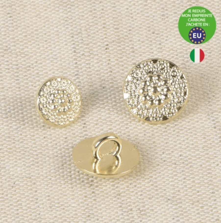 FLOWER METAL BUTTON - Galedi Pins