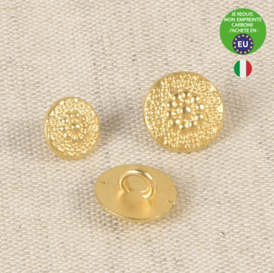 FLOWER METAL BUTTON - Galedi Pins