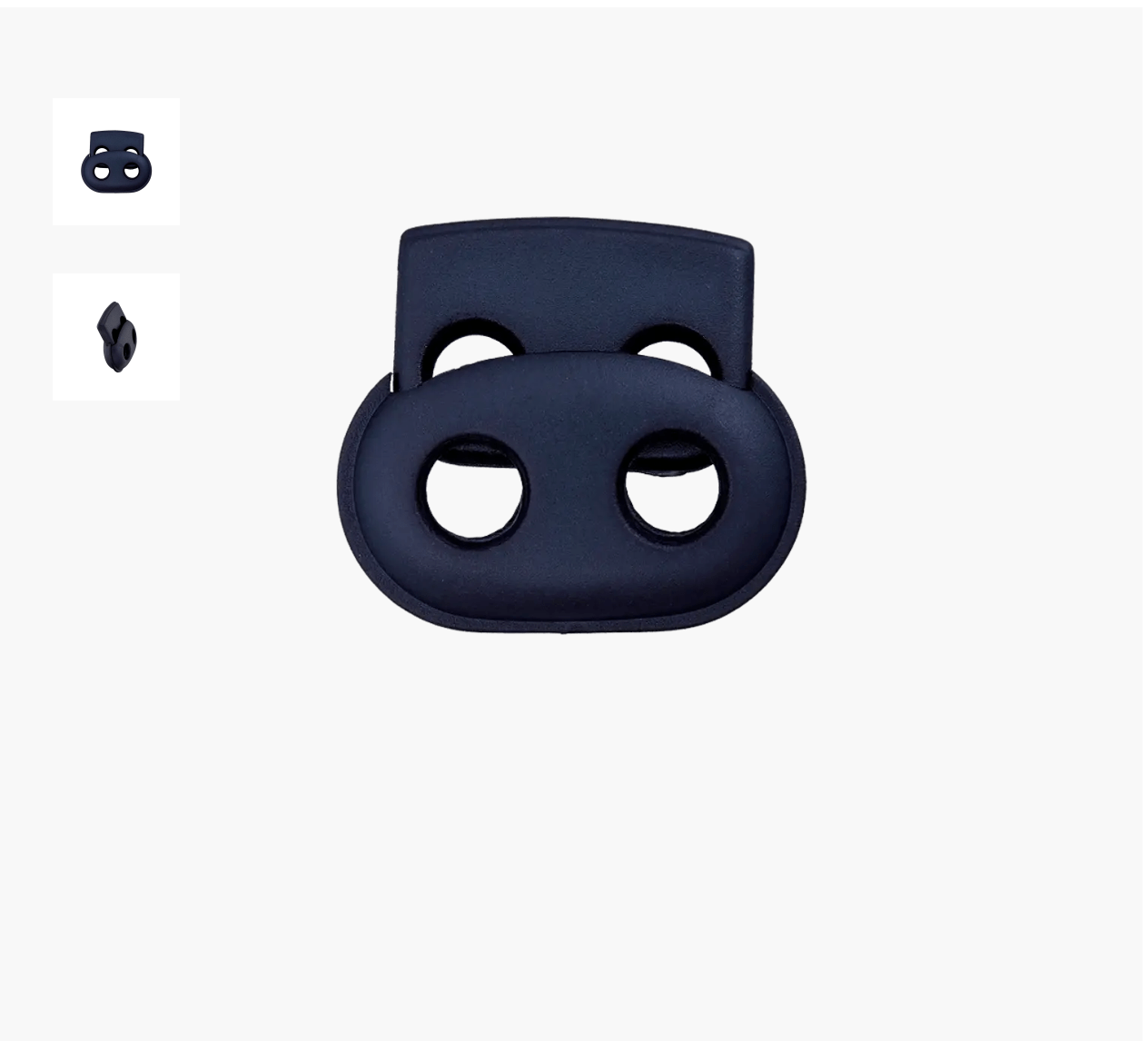 Cord stopper two - hole 25mm - Galedi Pins