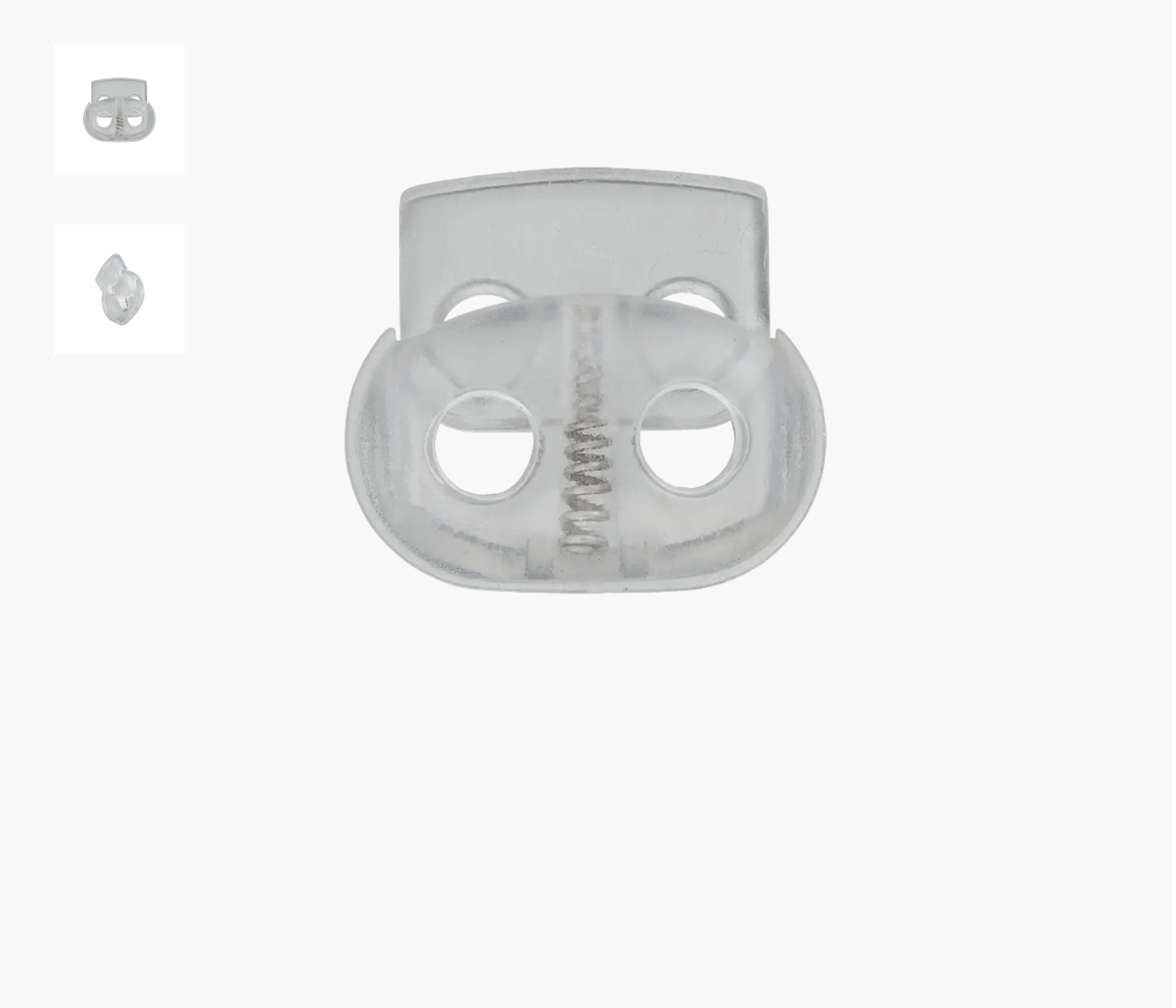 Cord stopper two - hole 15mm - Galedi Pins