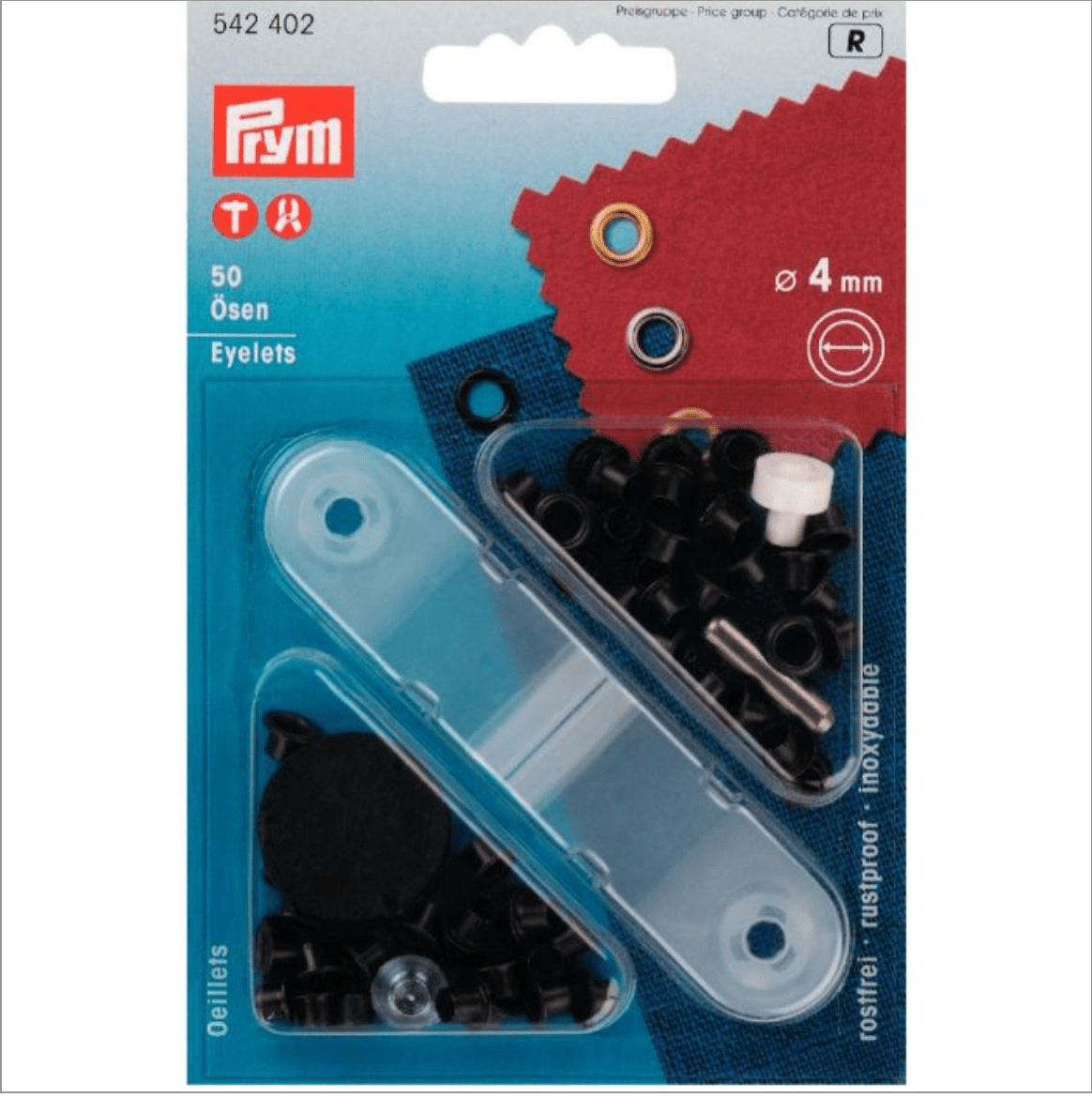 Eyelets, 4.0mm, 50pc - Galedi Pins