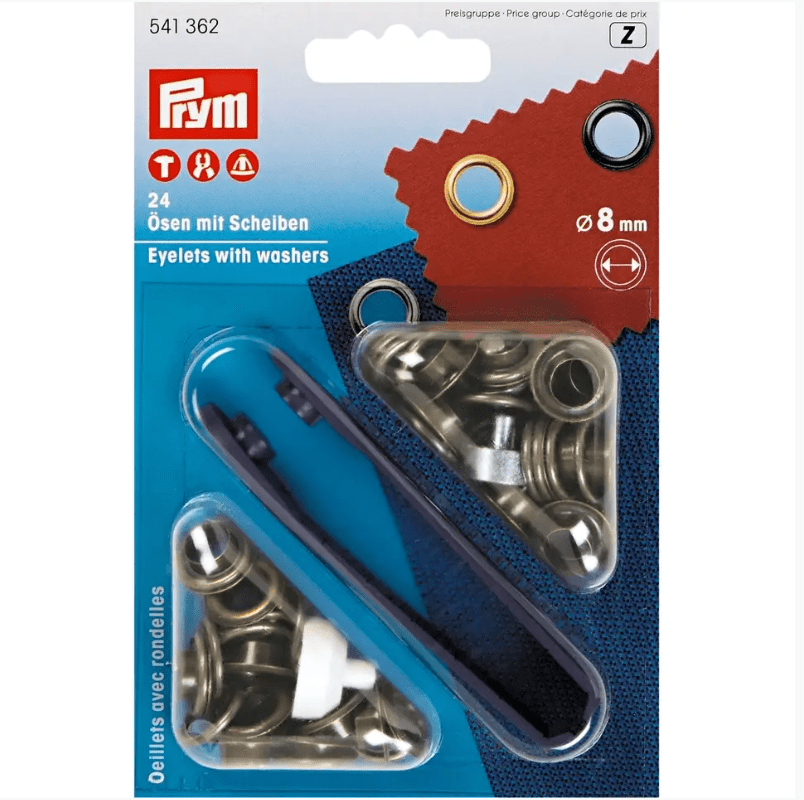 Eyelets and washers, 8.0mm - Galedi Pins