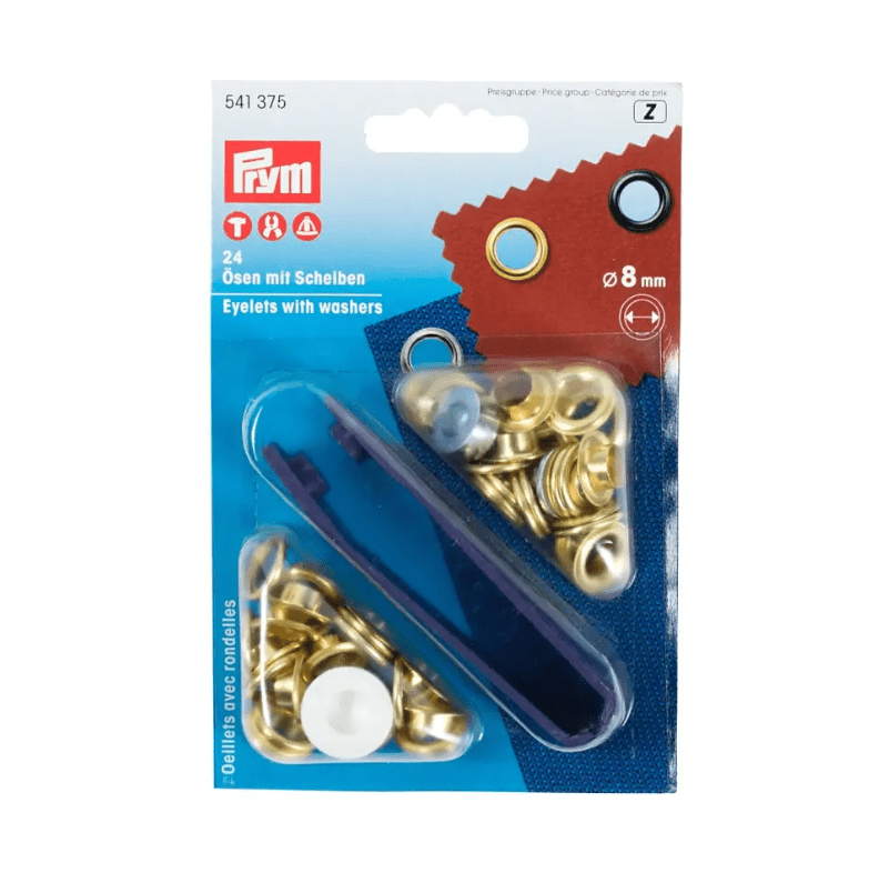 Eyelets and washers, 8.0mm - Galedi Pins