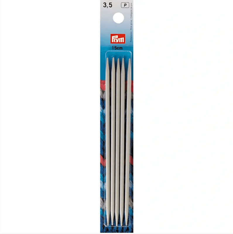 PRYM Double - pointed knitting needles, 15cm, pearl grey - Galedi Pins