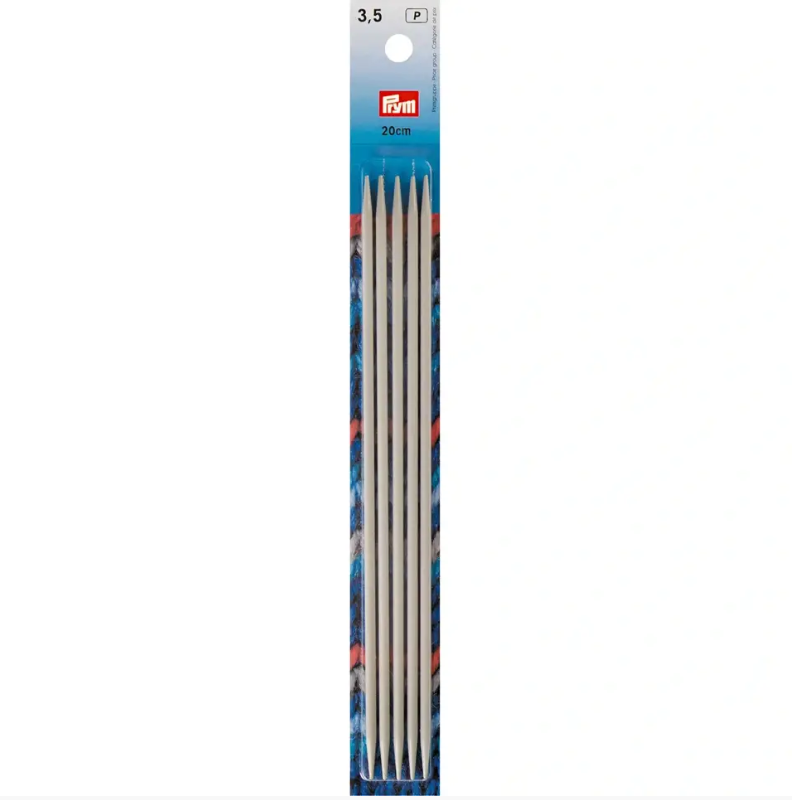 Prym Double-Pointed Knitting Needles – Pearl Grey Aluminium Set of 5