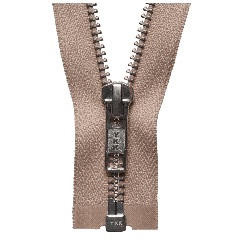 Nickel Free Metal Open End Zip: 51cm - Galedi Pins