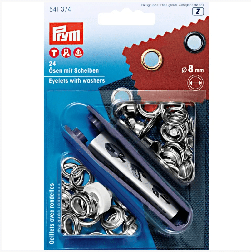 Eyelets and washers, 8.0mm - Galedi Pins