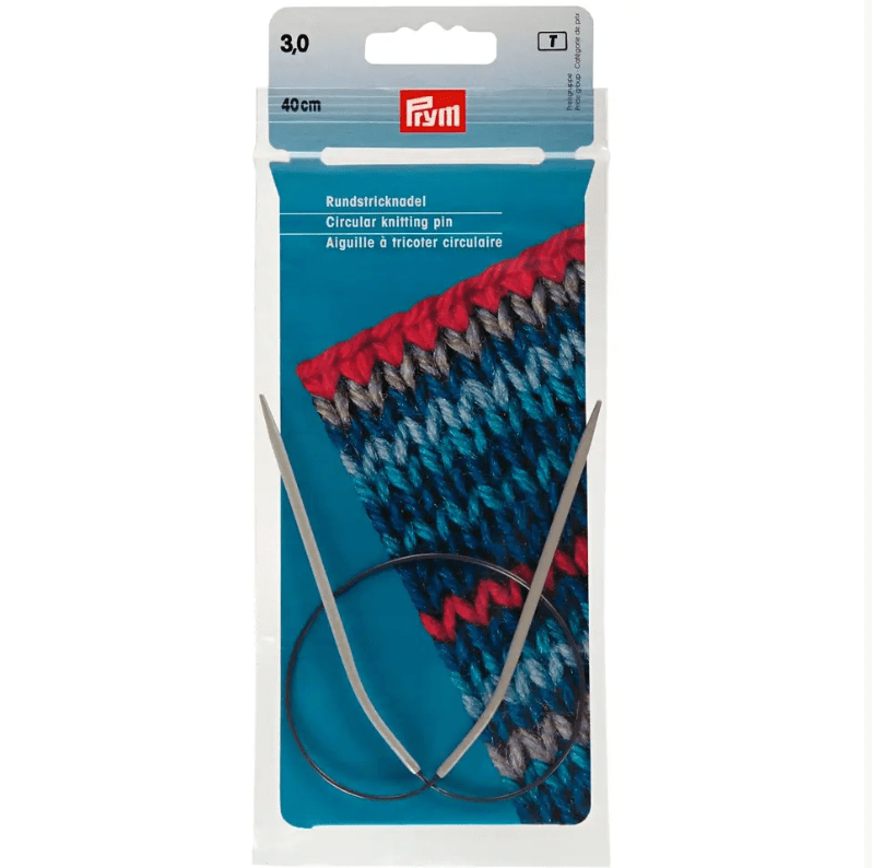 Circular knitting needles, aluminium, grey - Galedi Pins