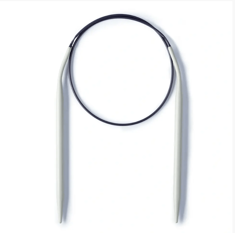 Circular knitting needles, aluminium, grey - Galedi Pins