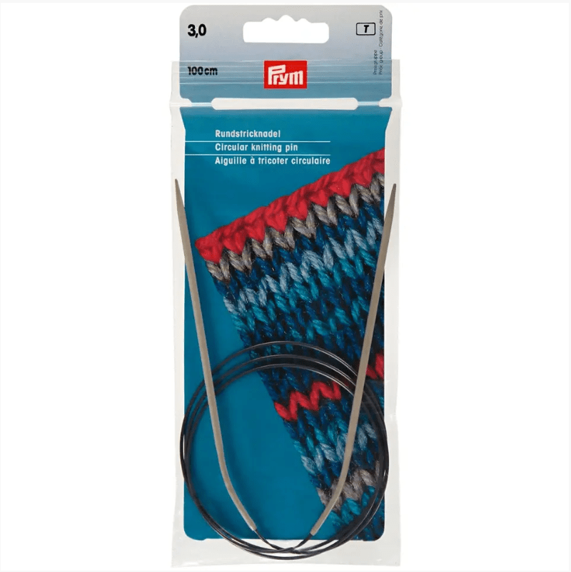 Circular knitting needles, aluminium, grey - Galedi Pins