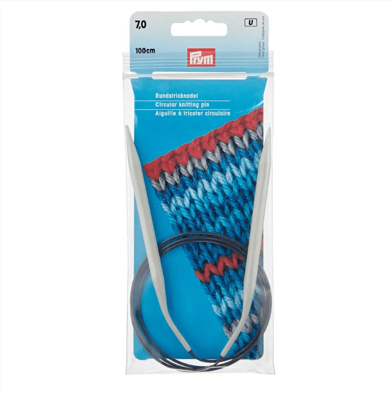 Circular knitting needles, aluminium, grey - Galedi Pins