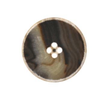 Galedi 25mm distressed cream urea button with 4 holes