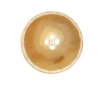 Galedi distressed cream urea button with 4 holes.