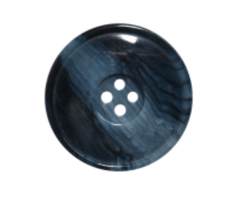 Horn Look 4 Hole Button, 15mm/24L - Galedi Pins