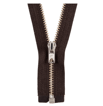 Zip: Open End: Metal Chain Jacket: 40cm - Galedi Pins