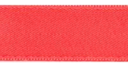 Red double-faced satin ribbon, 15mm wide.