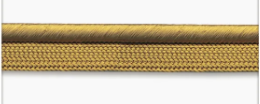 Silky rayon fabric trim in a golden yellow color.
