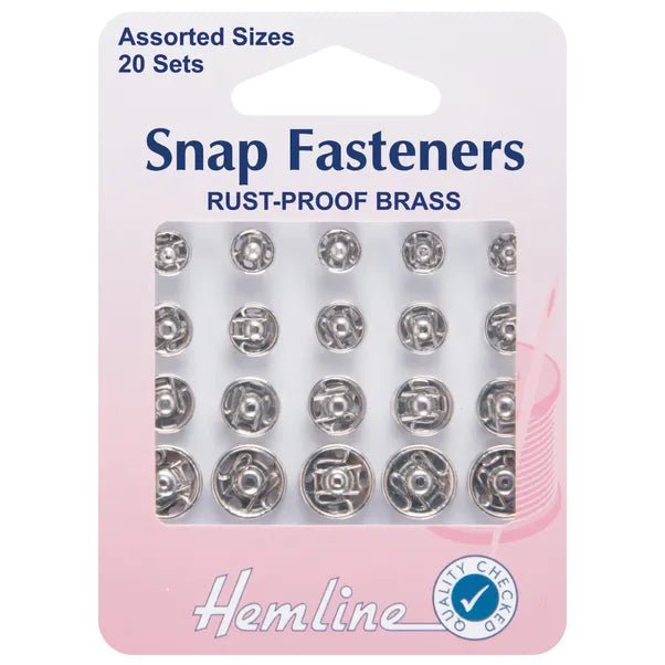 Hemline, Snap Fasteners, 20set - Galedi Pins
