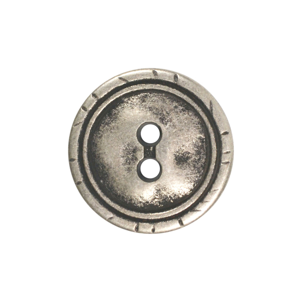 Galedi Pins Metal 2 Hole Button – 20mm Old Brass & Old Silver