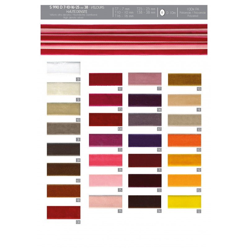 STEPHANOISE High Density Velvet, 38mm - Galedi Pins