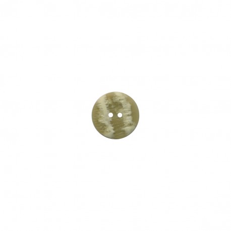 Stephanoise Horn Imitation 2-Hole Sewing Button - Round Polyester | M60659
