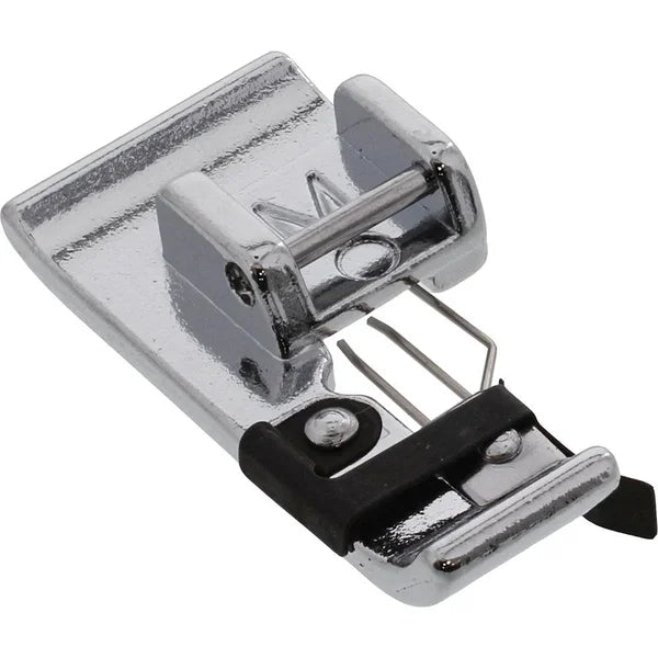 Janome Over Edge Foot (M) for 9mm stitch width sewing machines with integrated guide wire.
