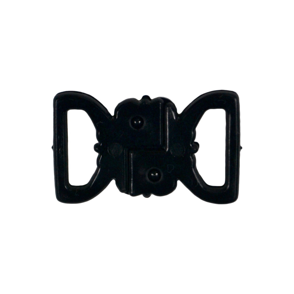 Galedi Pins Nylon Bra Clasp With Black Heart Detail – 10mm, 13mm, 20mm