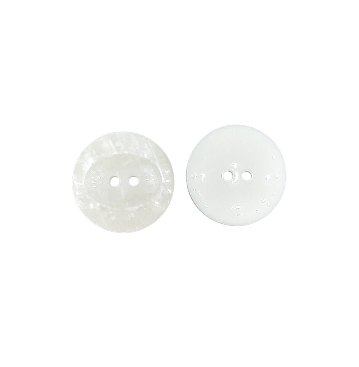 2 hole, Pearlised Resin Button, Fisheye Style, 23mm